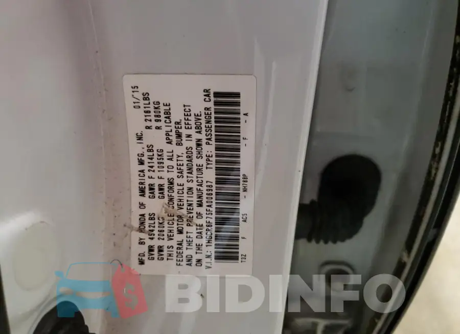 1HGCR6F75FA006987 Photo# 12