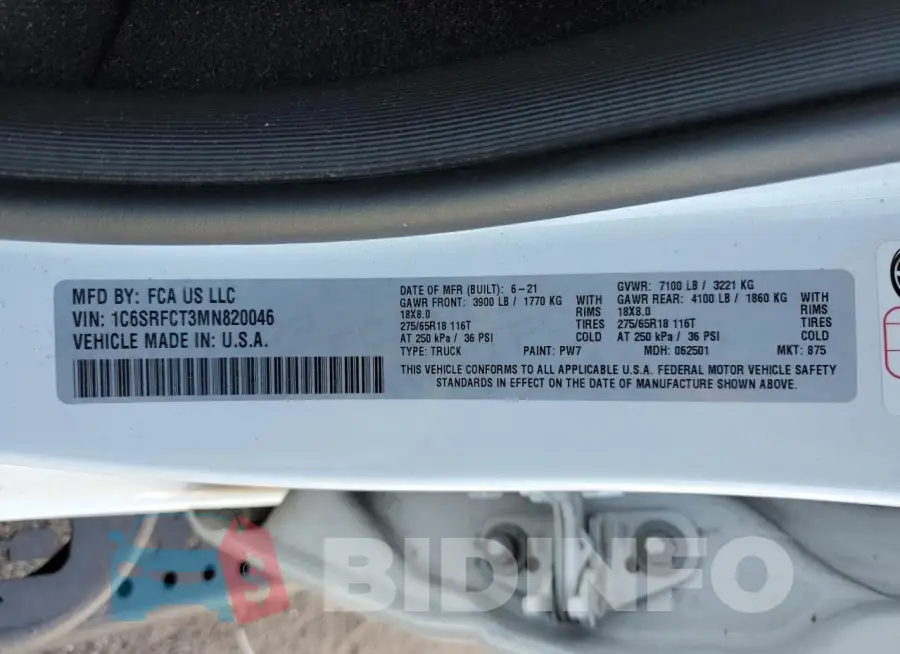 1C6SRFCT3MN820046 Photo# 12