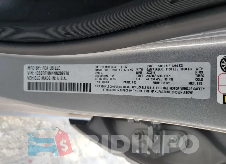 1C6SRFHM4NN209770 Photo# 13