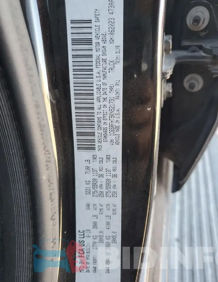 1C6SRFHT5KN521731 Photo# 12