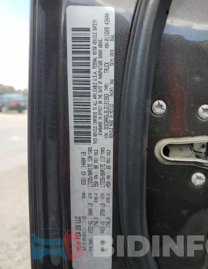 3C63RRGL8LG121583 Photo# 13