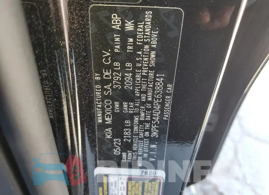 3KPF54AD4PE638841 Photo# 13