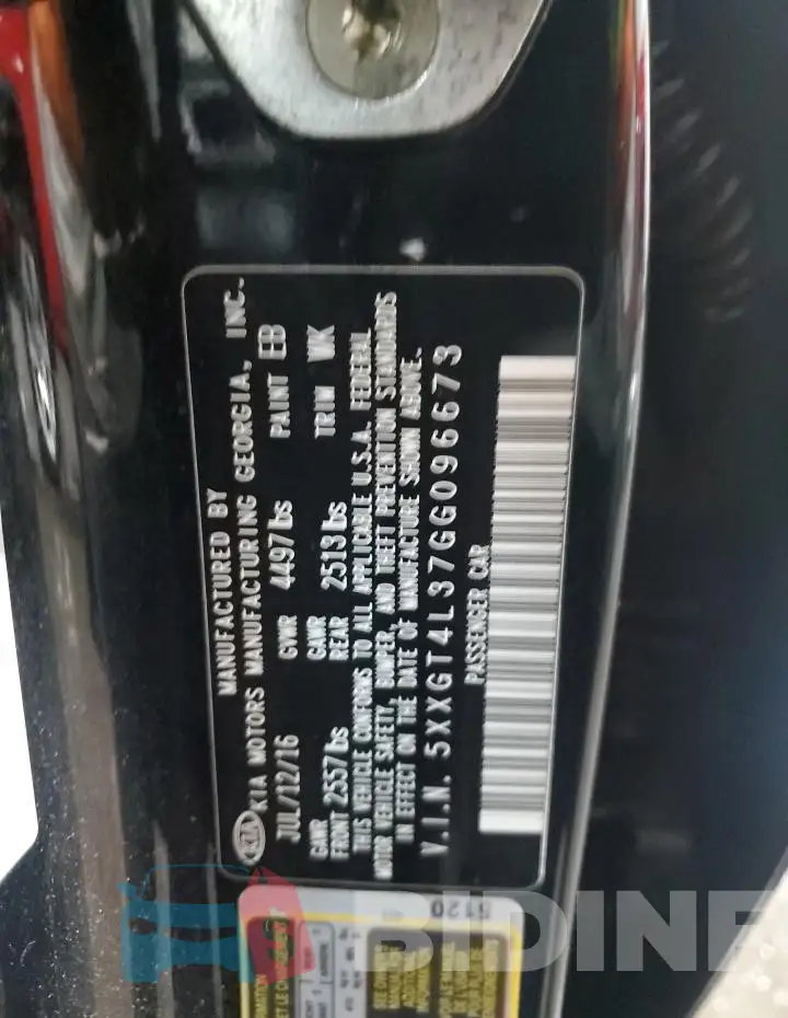 5XXGT4L37GG096673 Photo# 12