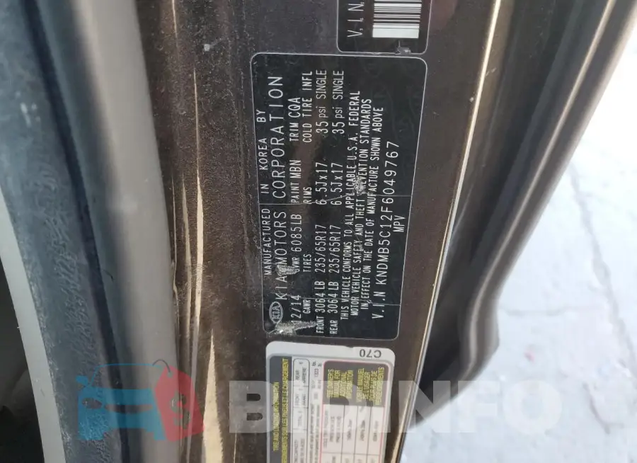 KNDMB5C12F6049767 Photo# 13