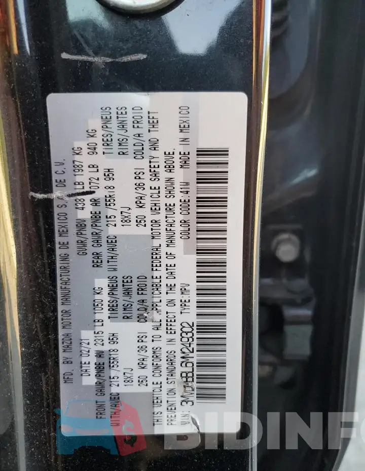 3MVDMBBL6MM249302 Photo# 13
