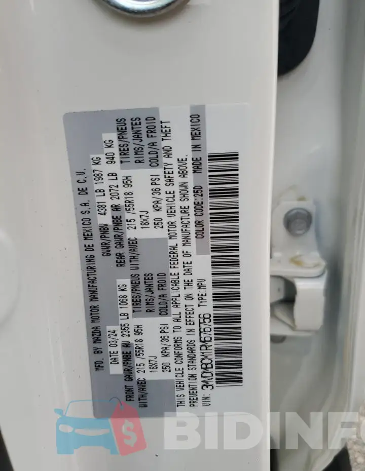 3MVDMBCM1RM676756 Photo# 14