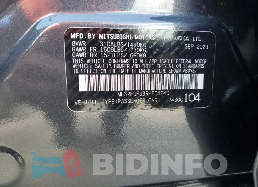 ML32FUFJ3RHF04240 Photo# 12
