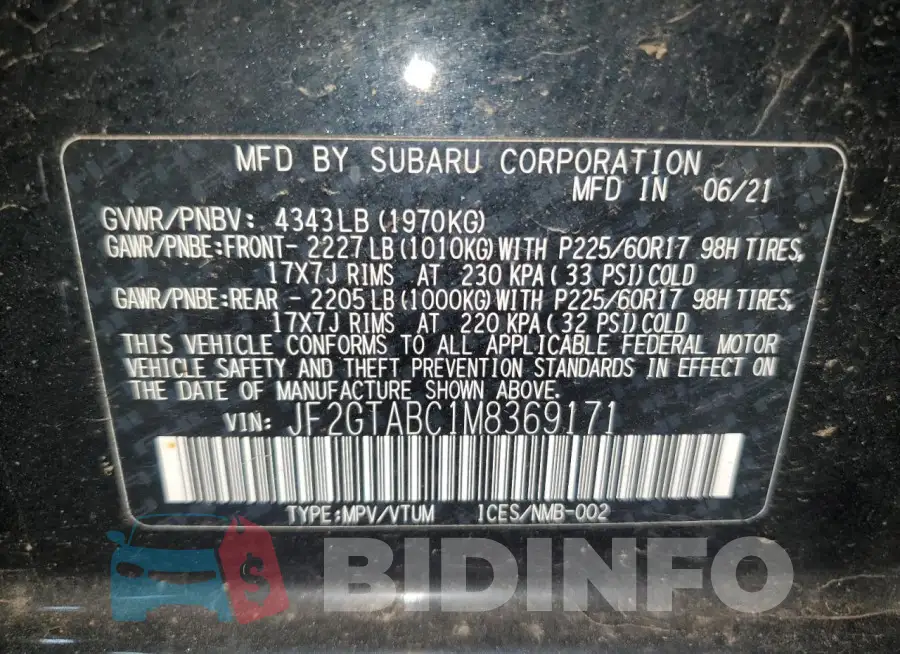 JF2GTABC1M8369171 Photo# 14