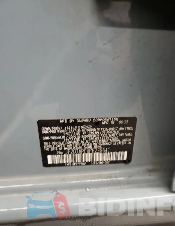 JF2GTAPC9PH239541 Photo# 13