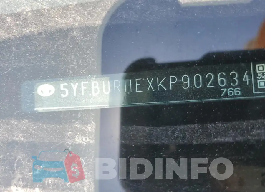 5YFBURHEXKP902634 Photo# 12