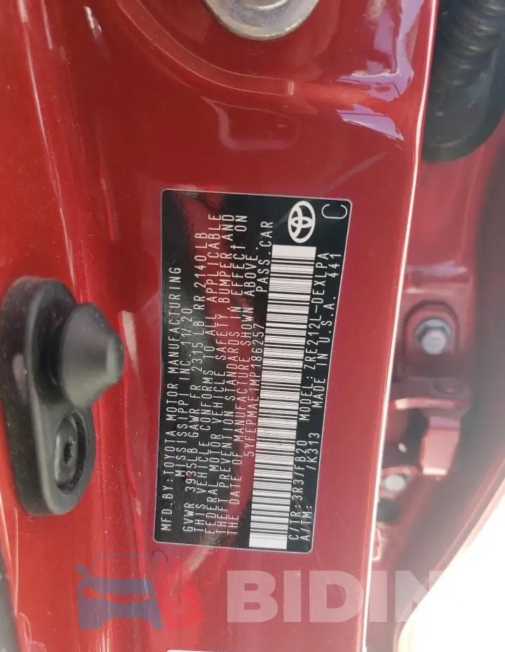 5YFEPMAE1MP186257 Photo# 12