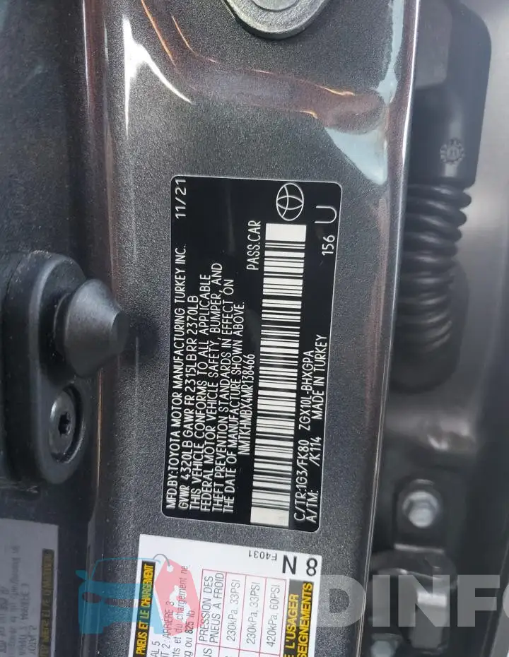 NMTKHMBX4MR138466 Photo# 14