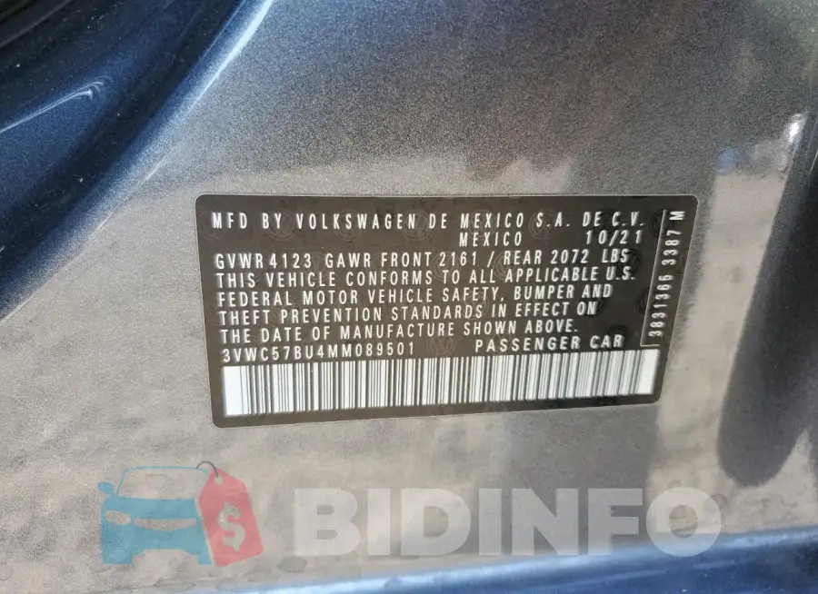 3VWC57BU4MM089501 Photo# 12