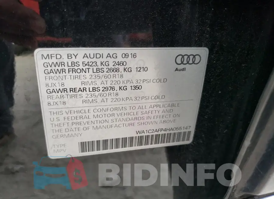 WA1C2AFP4HA055147 Photo# 14