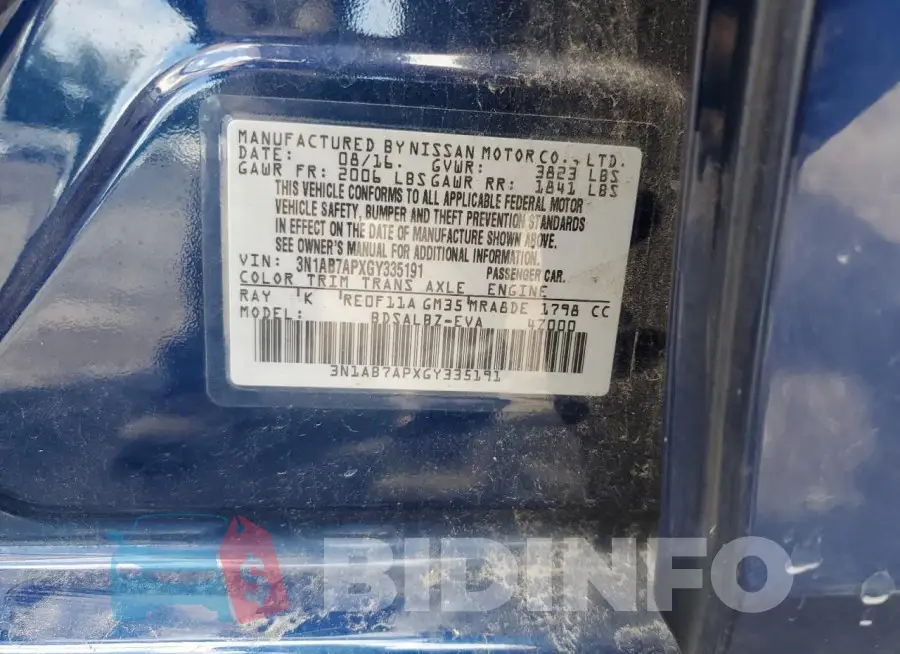 3N1AB7APXGY335191 Photo# 12