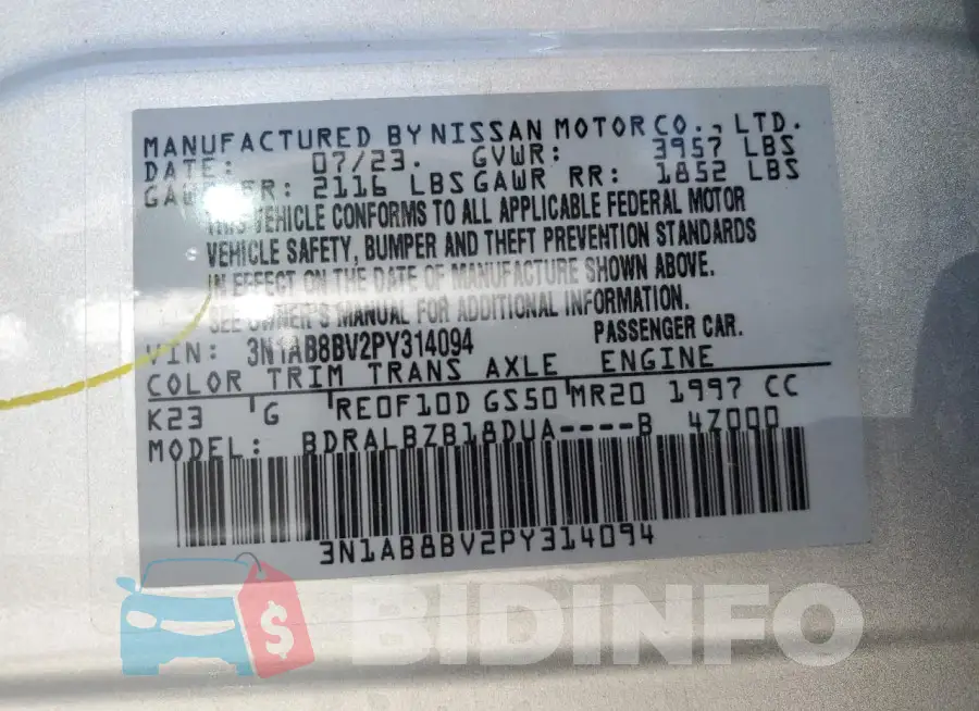 3N1AB8BV2PY314094 Photo# 12
