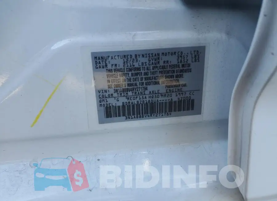 3N1AB8BV4RY271784 Photo# 12