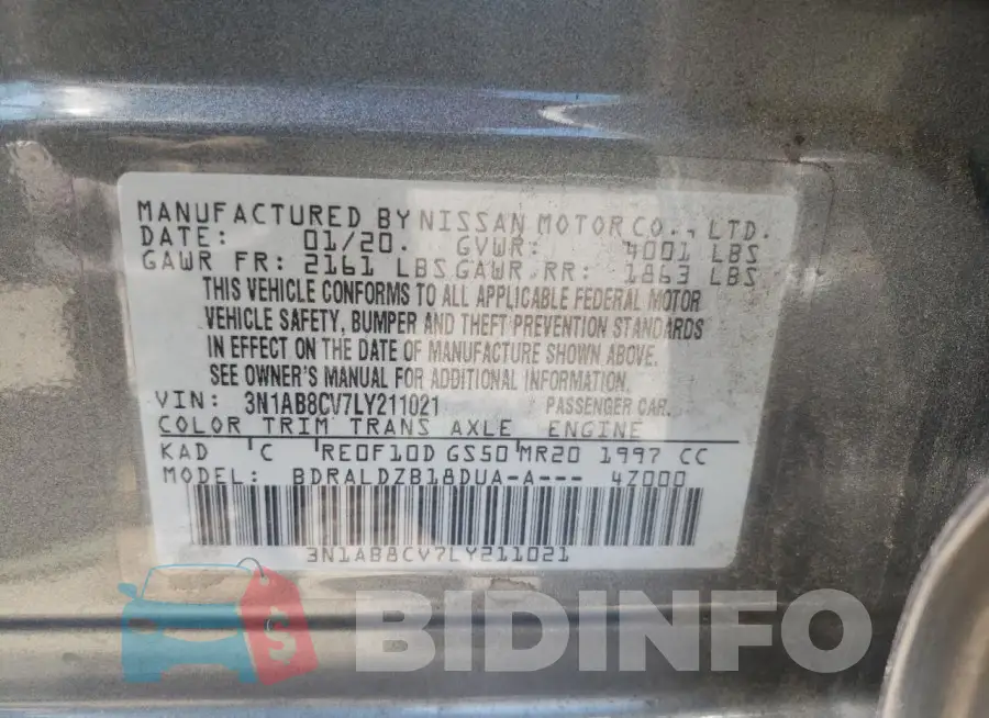 3N1AB8CV7LY211021 Photo# 12