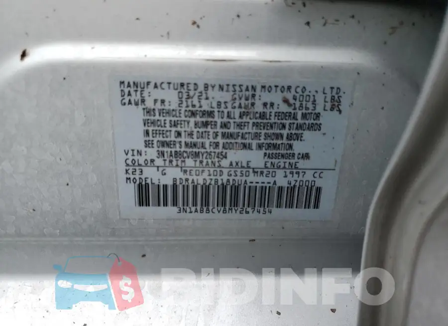 3N1AB8CV8MY267454 Photo# 13