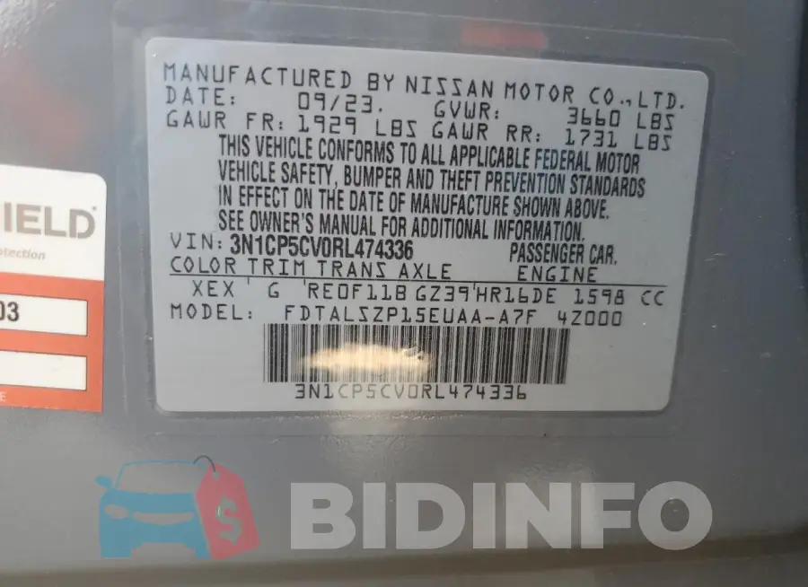 3N1CP5CV0RL474336 Photo# 12
