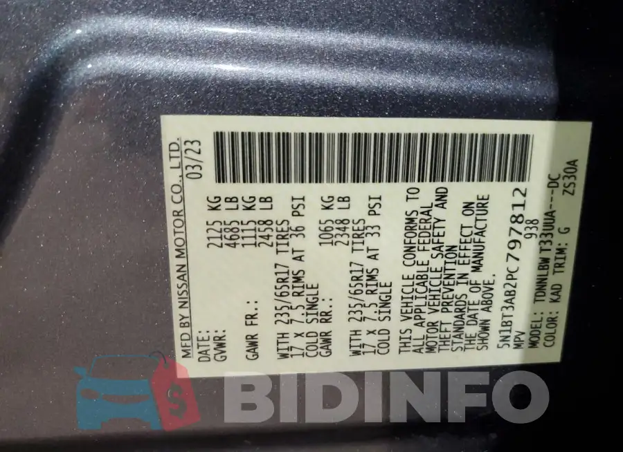 5N1BT3AB2PC797812 Photo# 13