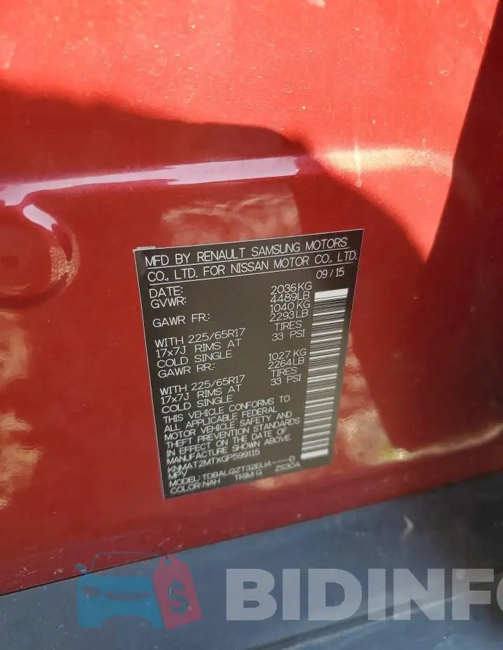 KNMAT2MTXGP599115 Photo# 13