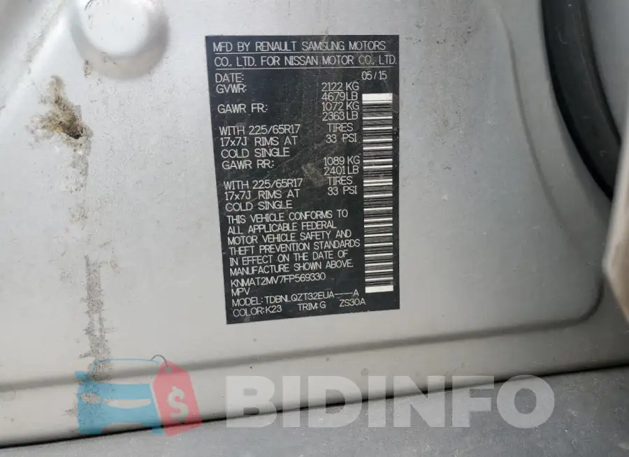 KNMAT2MV7FP569330 Photo# 13