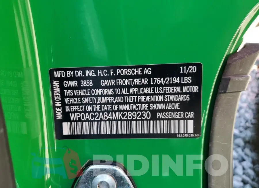 WP0AC2A84MK289230 Photo# 12