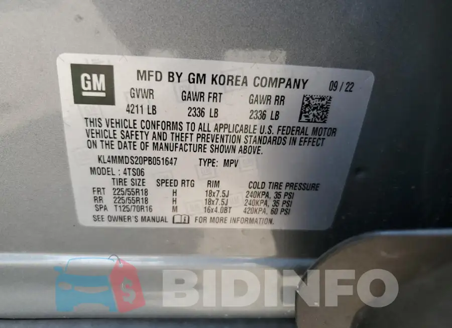KL4MMDS20PB051647 Photo# 13