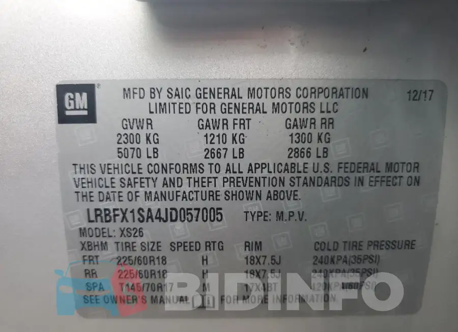 LRBFX1SA4JD057005 Photo# 14