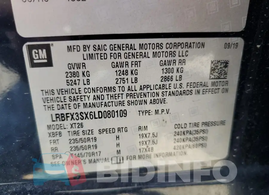LRBFX3SX6LD080109 Photo# 13