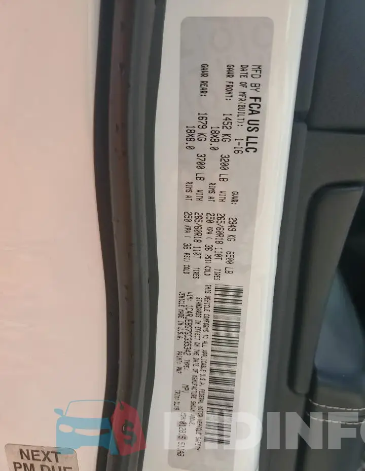 1C4RJEBG7GC335342 Photo# 13