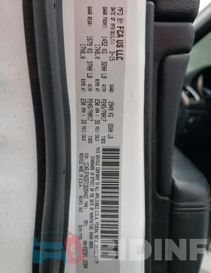 1C4RJFAG5FC828443 Photo# 13