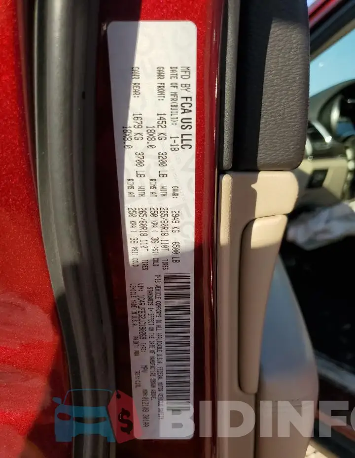 1C4RJFBG2JC190269 Photo# 14