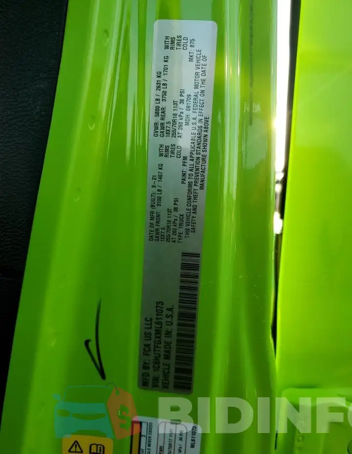 1C6HJTFGXML611073 Photo# 14