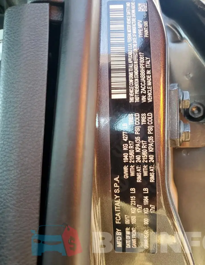 ZACCJABB6HPF80617 Photo# 12
