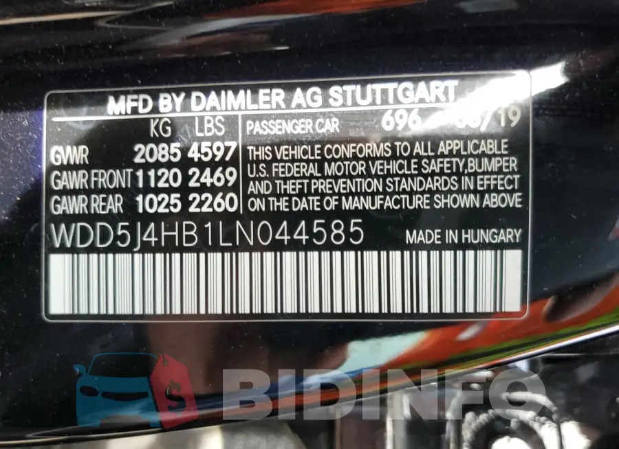 WDD5J4HB1LN044585 Photo# 12