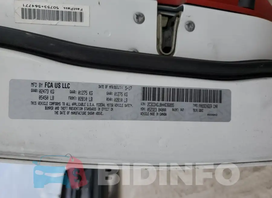 2C3CDXGJ8HH636895 Photo# 12