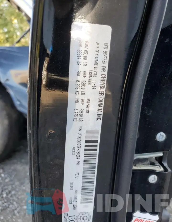 2C3CDXHG5FH720964 Photo# 13