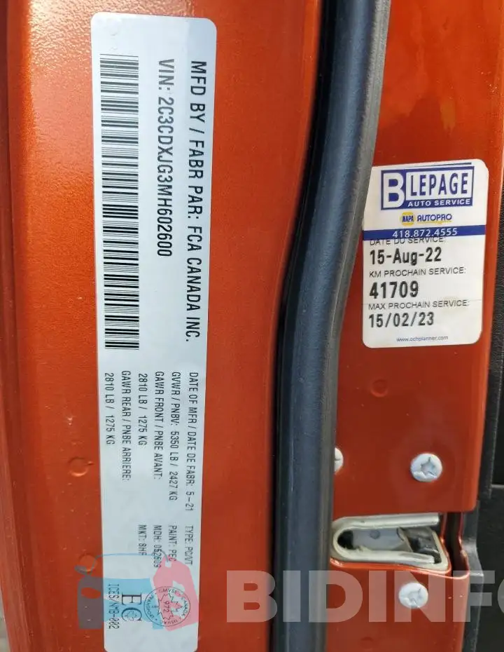 2C3CDXJG3MH602600 Photo# 12