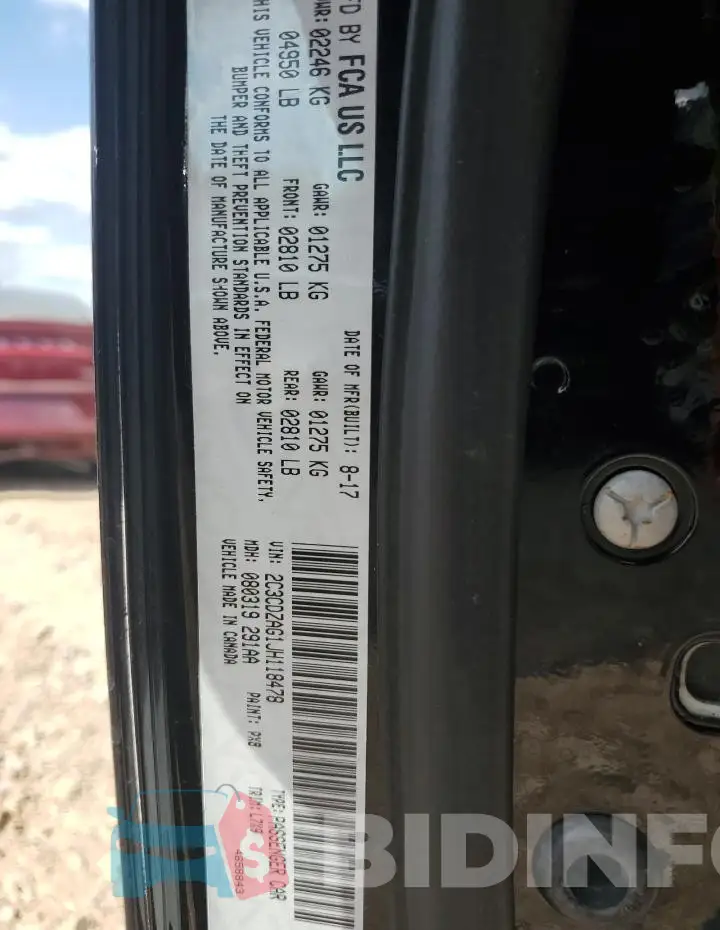2C3CDZAG1JH118478 Photo# 13