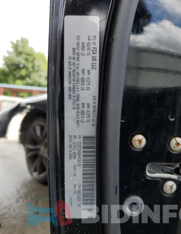 2C3CDZAG8HH536126 Photo# 12