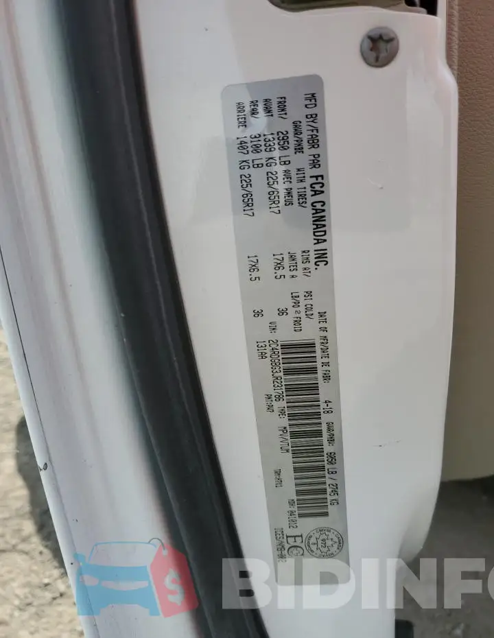 2C4RDGBG3JR231786 Photo# 13