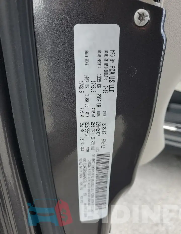 2C4RDGBG5GR348178 Photo# 14