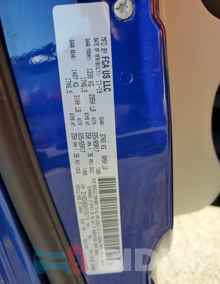 2C4RDGBG6KR792713 Photo# 13