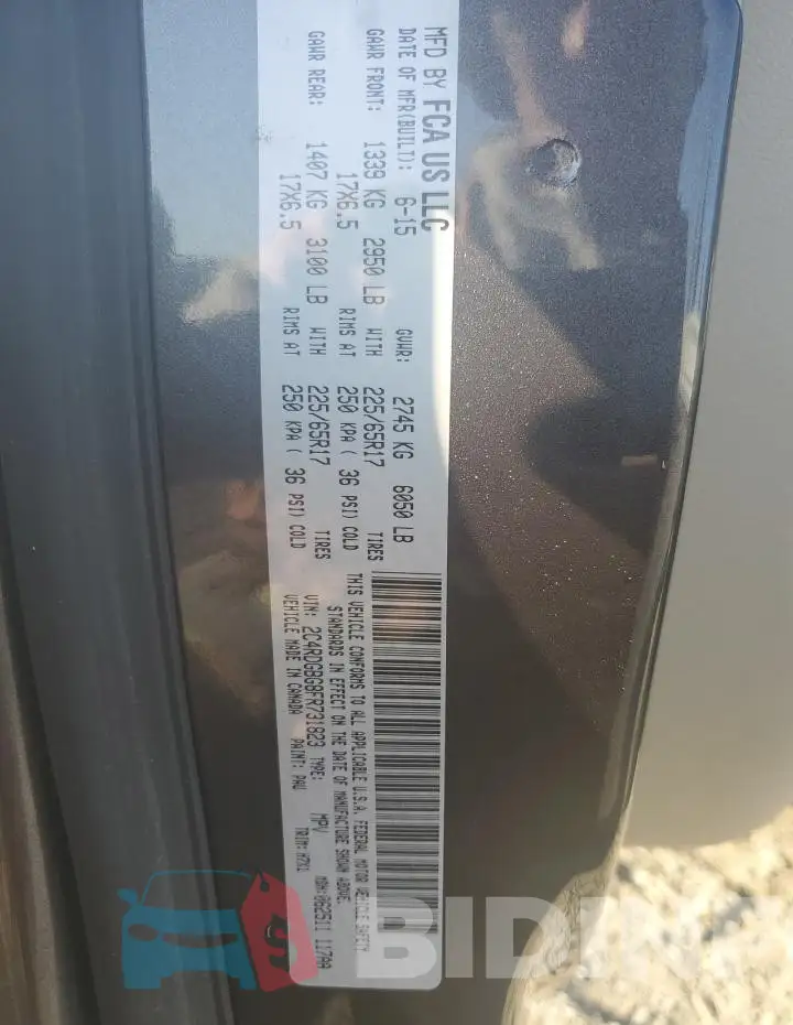 2C4RDGBG8FR731823 Photo# 13