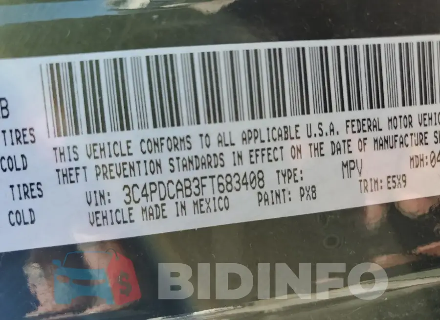 3C4PDCAB3FT683408 Photo# 13