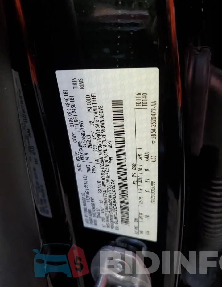 5LMCJ2CA9PUL02876 Photo# 13