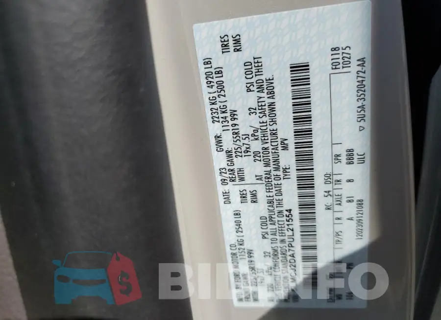 5LMCJ2DA7PUL21554 Photo# 14