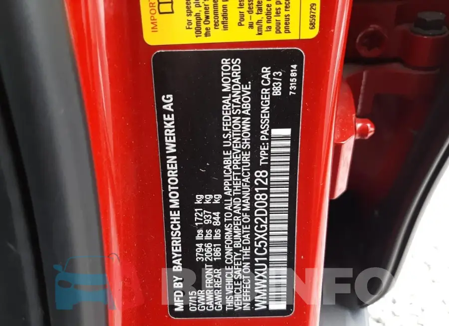 WMWXU1C5XG2D08128 Photo# 13